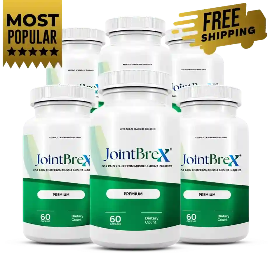 JointBrex 6 bottle best value pack &mdash; 180-day supply, 5 free bonuses, free US shipping, 60-day guarantee